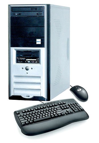 Festplatten: Systemax Einsteiger Desktop-PC, Intel Pentium 4 HT Prozessor 3,0 GHz, Logitech Maus und Keyboard