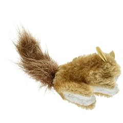 KONG Squirrel Catnip Toy, Cat Toy, Brown