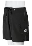 Quiksilver Edition Mens Rocky 6 Solid Board Short with Printed Inner Waistband and Embroidered Applique