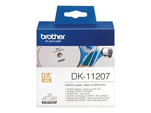 Kamerazubeh&ouml;r: Brother CD/DVD Etiketten (Film) wei�, Durchmesser 58, 100 St�ck