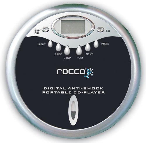Speicherkarten: Rocco simplexx Tragbarer CD-Player schwarz/silber