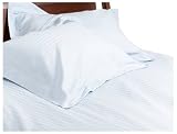 Divatex 320-Thread-Count 100% Cotton Sateen King Duvet Set with Bonus Shams, Light Blue