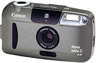 Camcorder: Canon Prima MINI II DATE Sucherkamera 135 mm Kamera
