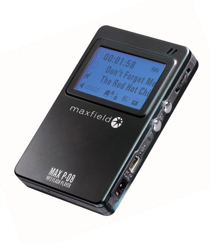 MP3 Player: Maxfield MAX P-08 Tragbarer MP3-Player 512 MB (256 MB + 256 MB SD-Karte)