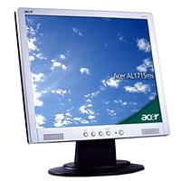 Elektronik und Foto: Acer AL1715ms schwarz-silber Monitor LCD-TFT 17.0' 1280 x 1024 Audio TCO99