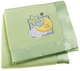 Just Born Iridescent Moon appliqued Fleece Blanket.