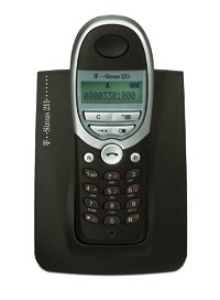 TV Ger&auml;te: T-Com Sinus 211 schwarzblau, silber schnurlos DECT Telefon