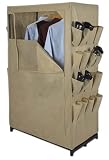 Whitney Design Free Standing Clothing Storage Closet with Gray Polypropylene Cover