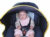 Protect-a-Bub Single Car Seat UPF 50 Sunshade - Navy