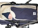Snuggle Bub Lamb's Wool Stroller Wrap - Small (Navy)
