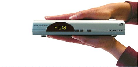 TV Ger&auml;te: Telestar Teledigi 1 S Digitaler Satelliten-Receiver FTA silber