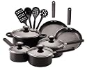 Farberware Clear Benefits 14-Piece Cookware Set, Black