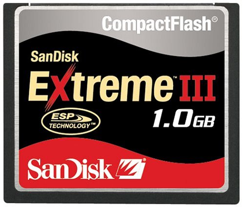 Festplatten: SanDisk Compact Flash Extreme III (CF) Speicherkarte 1 GB (Retailverpackung)