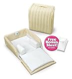 Deluxe Snuggle Nest In Beige Lullaby Print By Baby Delight