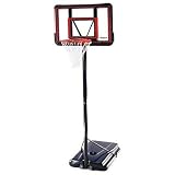 Lifetime 1239 Pro Court Height-Adjustable Portable Basketball System with 42-Inch Clear Acrylic Backboard