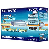Festplatten: Sony DVD Brenner intern (DVD+-R/RW/+DL IDE RETAIL, DVD +16x8x -16x5x DL +4x 8.4GB, 16x DVD-Rom, CD 48x24x48x, Nero 6)