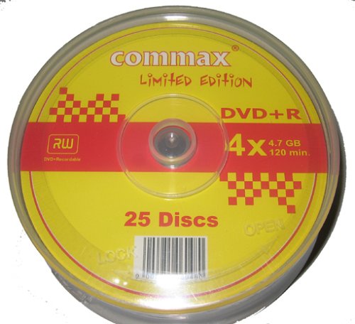 Camcorder: commax LE - DVD+R, 4x, 25er Spindel DVD-Rohlinge