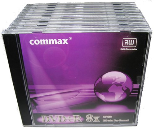 Camcorder: commax - DVD+R, 8x, 10er Jewelcase DVD-Rohlinge