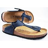 Betula Licensed by Birkenstock Navy Blue Nubuk Thong Sandal