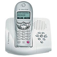TV Geraete: Telekom T-Sinus 711A Komfort Color, mit Farbdisplay und Anrufbeantworter, Polarweiss, Silber schnurloses Telefon