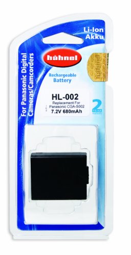 Heimkinosysteme: H�hnel HL-002 7,4V 680mAh Li-Ion Ersatzakku Typ Panasonic CGR-S002 f�r Lumix DMC-FZ1B, FZ1K, F1S, F1K