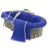 Tadpoles Basics Navy Moses Basket