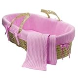 Tadpoles Basics Fuchsia Moses Basket