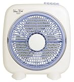 YAMAZEN 25cm�{�b�N�X��  (��) �^�C�}�[���� �z���C�g�u���[ BS-B25-WB