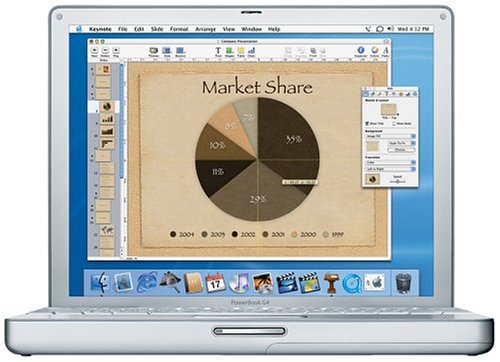 Elektronik und Foto: Apple Powerbook G4 12 Zoll XGA Notebook (1.5GHz, 512MB RAM, 80GB HDD, SuperDrive Laufwerk)