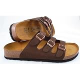 Betula Licensed by Birkenstock Mocha Brown Nubuck 3 Strap Sandal