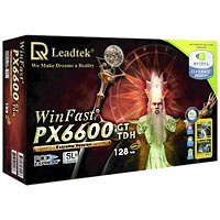 Lautsprecher: Leadtek WINFAST PX6600GT Extreme Grafikkarte PCI Express (128MB DDR3 PCI16x-EX DVI/TVO)