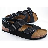 Betula Licensed by Birkenstock Black Nubuck Backstrap Sandal