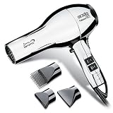 Andis 82015 1875 Watt Professional Ceramic Ionic Hair Dryer, Silver Chrome