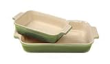 Le Creuset Stoneware 1-1/4-Quart Baker with Bonus 16-Ounce Baker, Kiwi