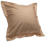 Wamsutta 100% Cotton Luxury Gingham Flannel European Sham, Maple