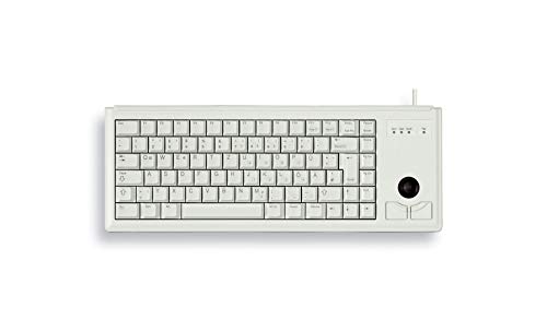 Camcorder: Cherry SLIMLINE light grey Tastatur mit Trackball