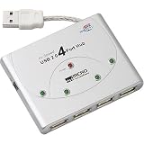 4PORT Hub USB 2.0 with Ac Adapter