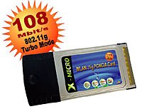 Computerzubeh&ouml;r: X-Micro WLAN 11g PCMCIA Card Turbo