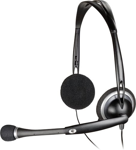 Projektoren: Plantronics .Audio 40 SKYPE Stereo PC-Headset silver