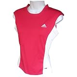 Womens Adidas Team Clima Tank-Red