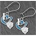 Bears Anderson Women's I Heart Logo Earrings