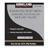 Kirkland Signature Minoxidil Hair Regrowth Treatment for Men Four Bottles - 2 oz. each