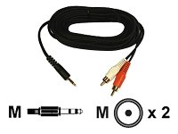 Kompaktanlagen: Kabel Cinch/Klinke Gold 5,0m