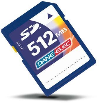 Digitalkameras: Dane-Elec 512 MB SD-Karte