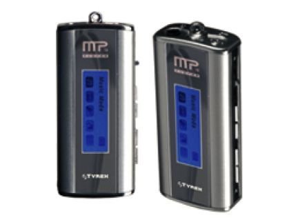 TV Ger&auml;te: TYREX MP3 Beat Tragbarer MP3-Player 512 MB silber / anthrazit