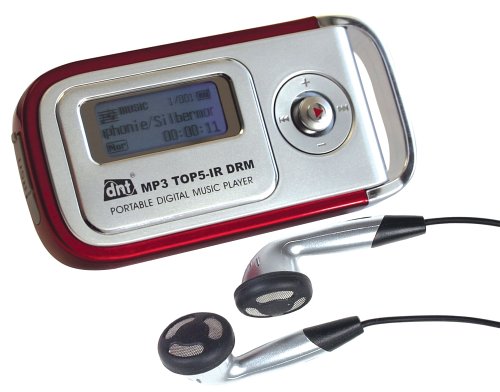 Digitalkameras: dnt Top5-IR DRM Tragbarer MP3-Player 512 MB rot