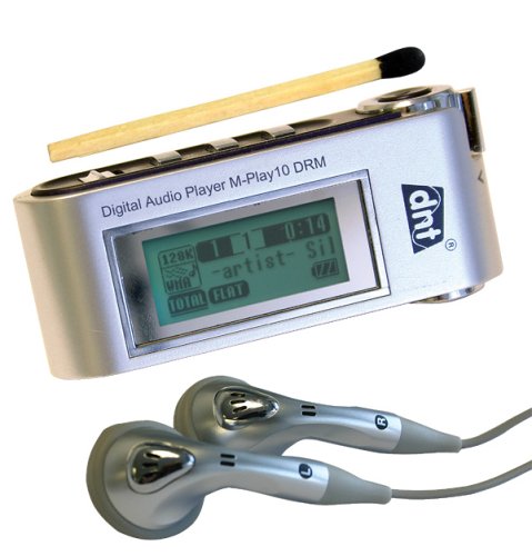 Digitalkameras: dnt M-Play 10 Tragbarer MP3-Player 1 GB silber