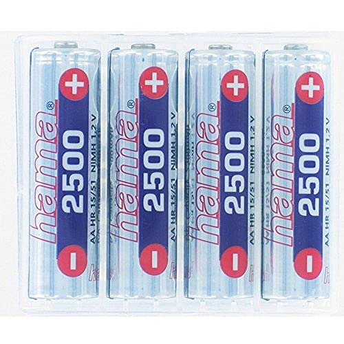 Heimkinosysteme: Hama NiMH-Akkus 4x AA (Mignon - HR 6) 2500 mAh, inkl. Box
