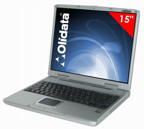 DVD Player: Olidata Notebook Tehom C3300, 15 Zoll, INTEL PENTIUM M730 1.6 GHz,512MB, 60GB, DVD Brenner, WIN XP Home