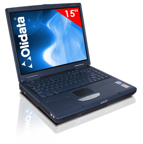 DVD Player: Olidata Notebook Tehom VS1600, 15Zoll, INTEL CELERON D 330 2.66 GHz, 256MB, 60GB, DVD Brenner, WIN XP Home